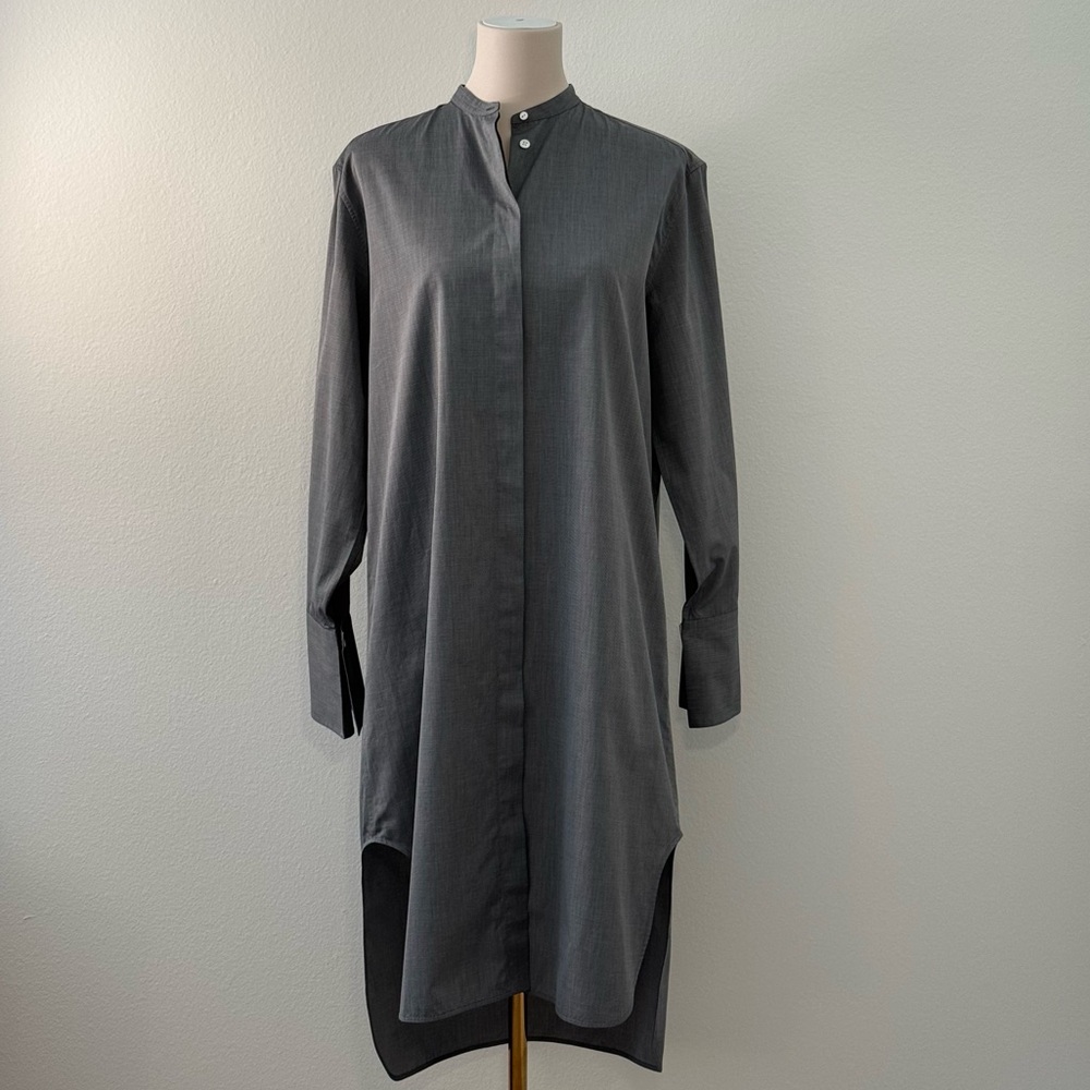 The Row Gray Button Up Cotton Dress Women’s Size Small